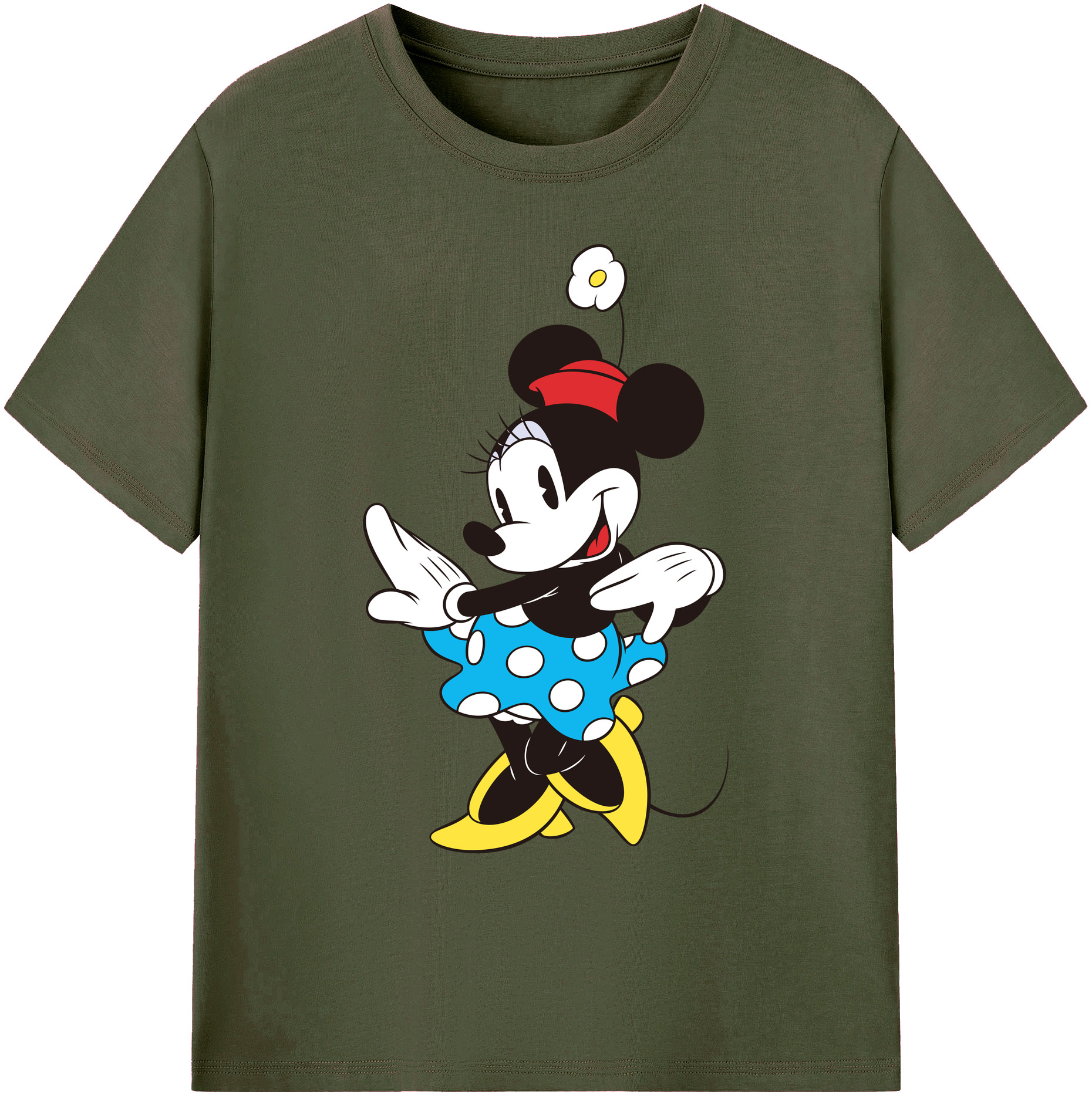 ミッキーマウス Mickey Mouse 綿100％ メンズ半袖Tシャツ｜肌触りやわらか＆通気性